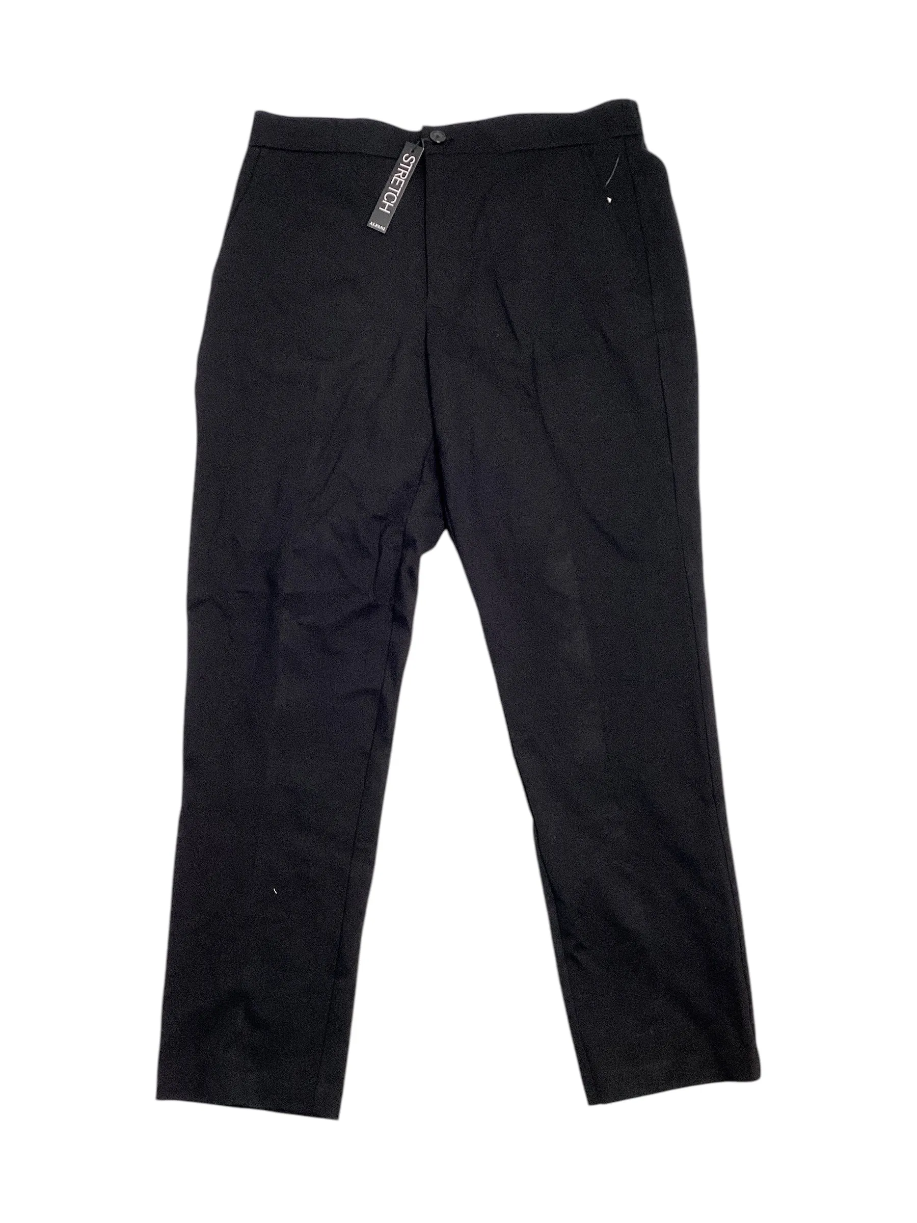 Alfani Men's Regular Fit Polyspan Dress Suit Pants Black 32 x 30