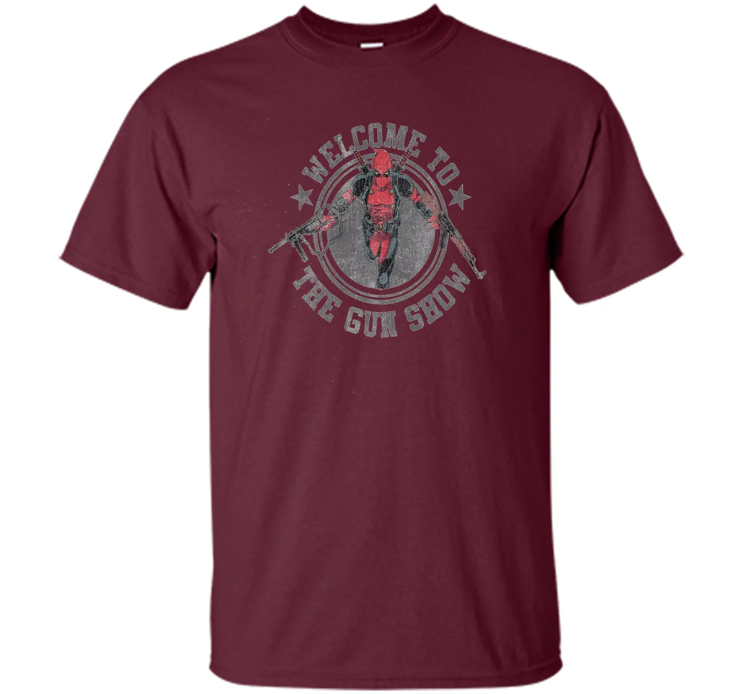 Deadpool Gun Show Graphic T-Shirt