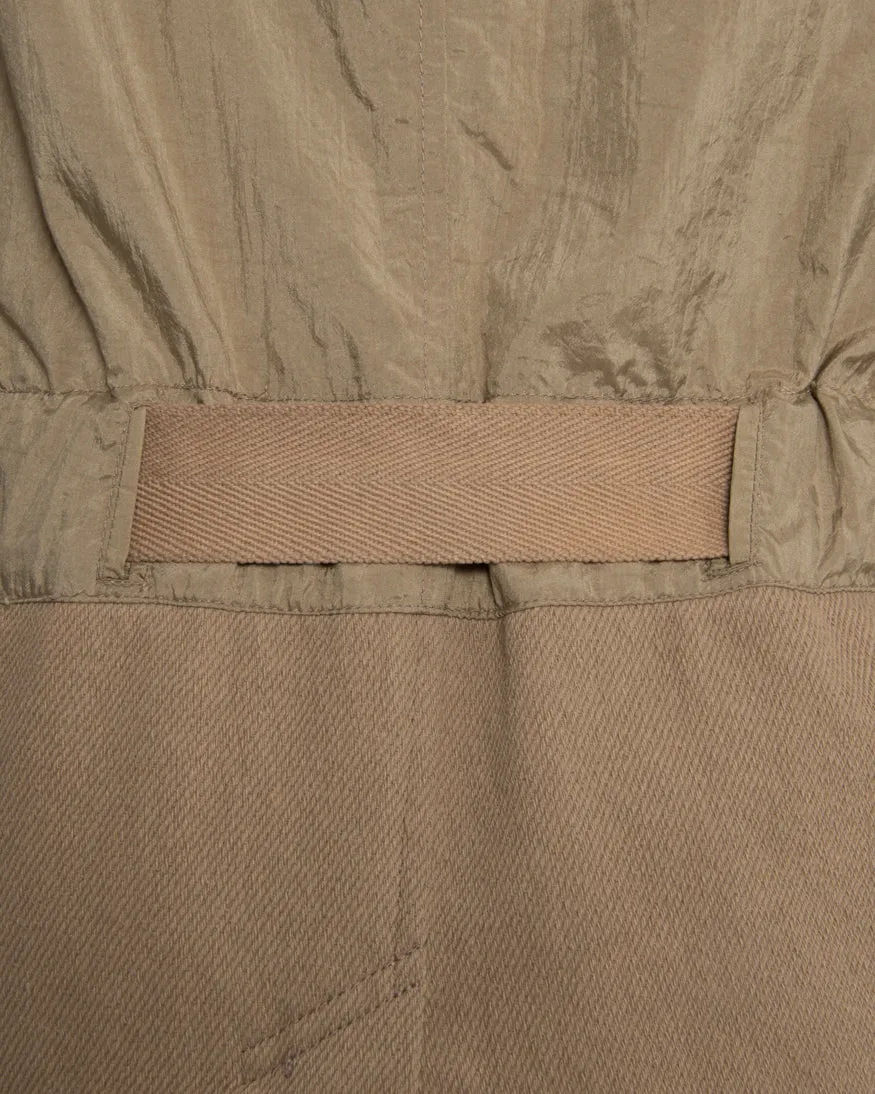 Issey Miyake Vintage 1980’s Cotton/ Nylon Tan Skirt Suit