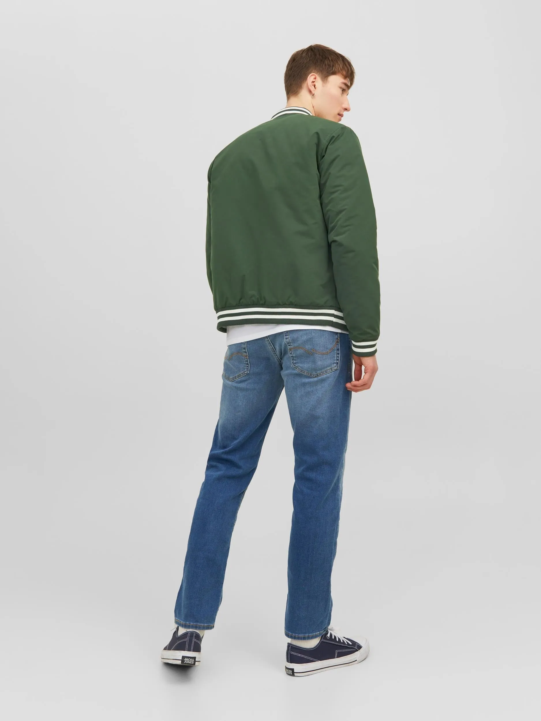 Jack & Jones Warrior Bomber Jacket-MOUNTAIN GRN