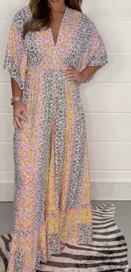 🔥LAST DAY PROMOTION- 49% OFF💃2024 NEW STYLE V-neck Leopard print Dress 💝