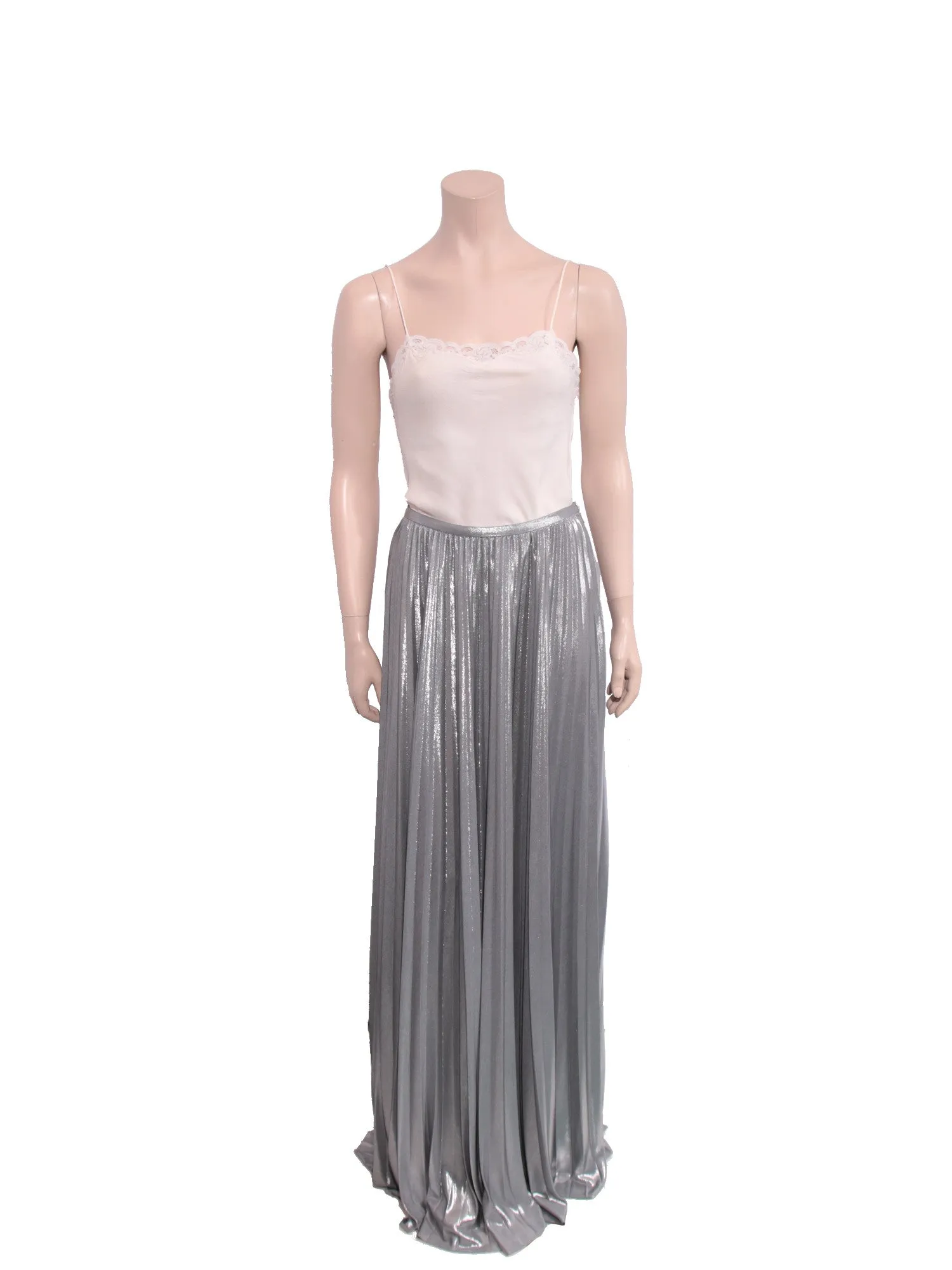 Pleated Maxi Skirt