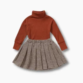 Pleated Skirt and Top Set