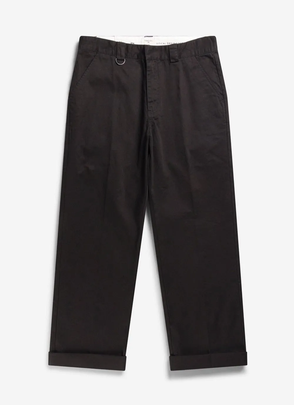 Stay Press Trousers | Cotton Twill Canvas | Black