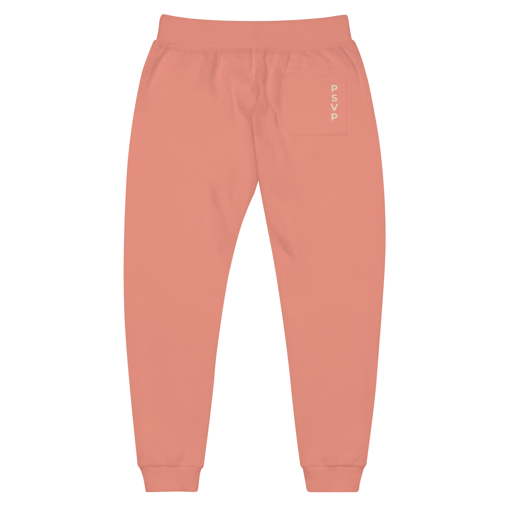 Women's Fleece Pink Sweatpants - PSVP Cream