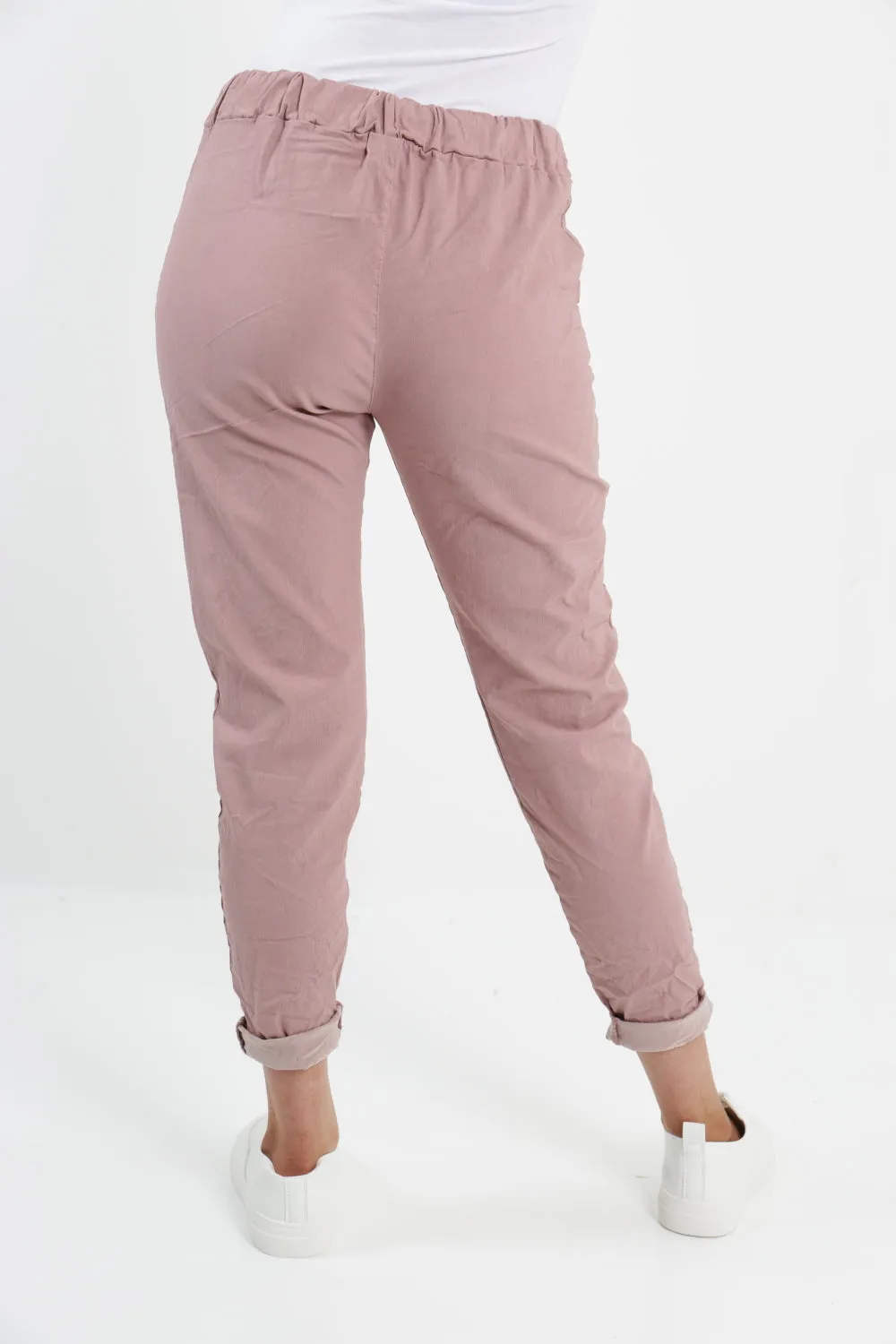 Womens Plain Magic Pants Italian Multi Colours