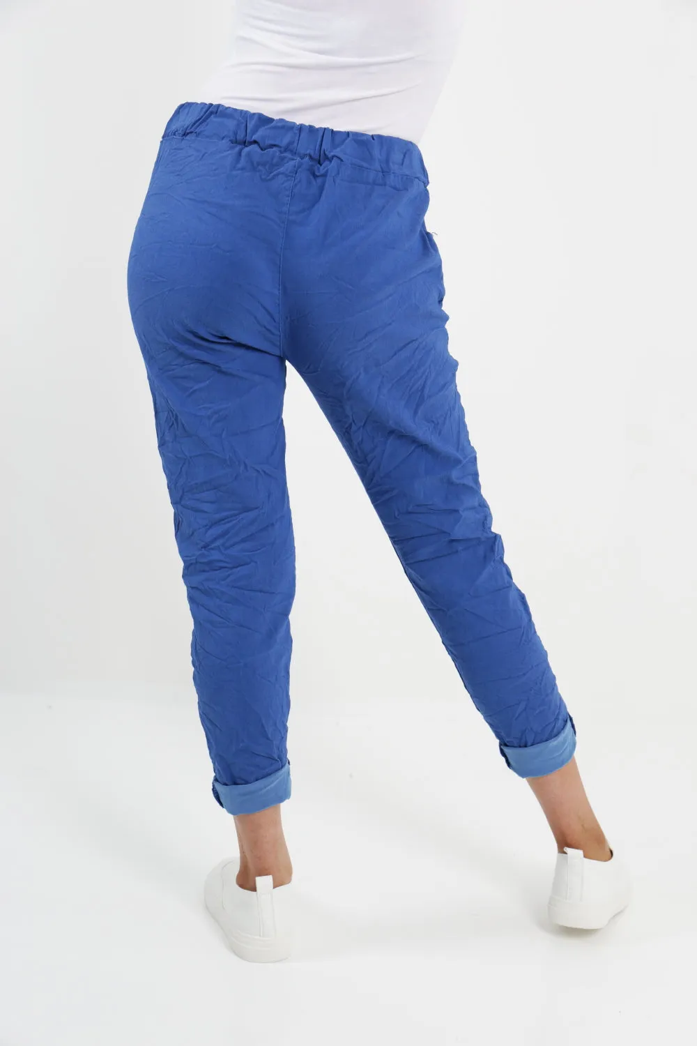 Womens Plain Magic Pants Italian Multi Colours